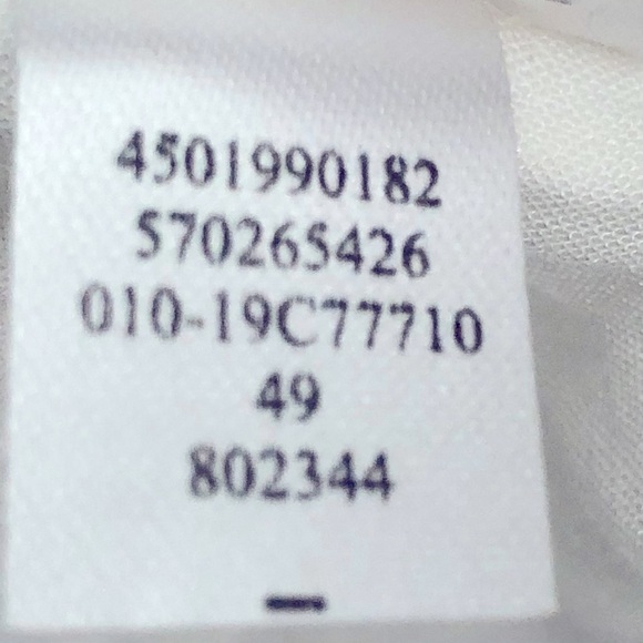 Chico’s crisp white long sleeve tunic jewel neck with cut out lace 3 (US16/18) - Picture 9 of 12